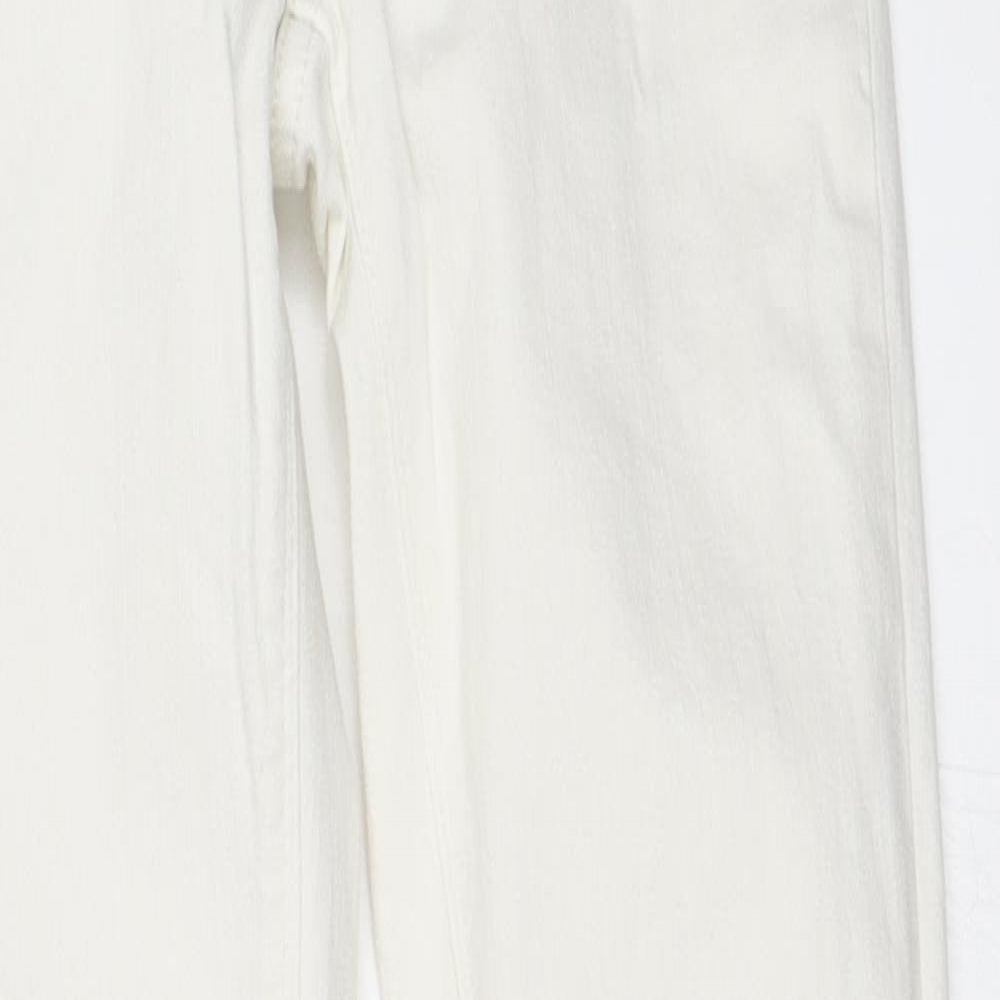 Womens UK Size 6 Warehouse Regular Fit Skinny White Jeans