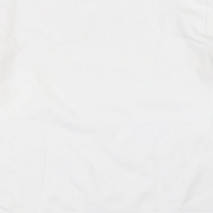 Mens UK Size XS Preworn White Pullover Sweatshirt