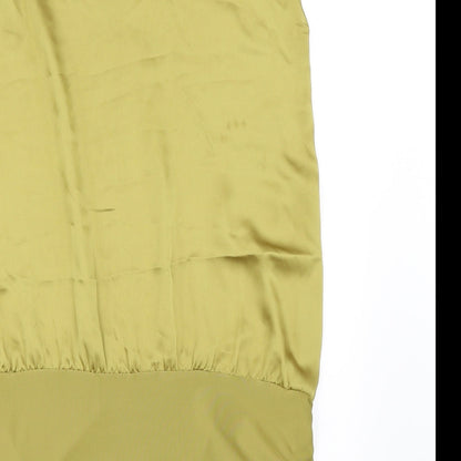 Womens UK Size 10 NEXT Green Tunic Blouse