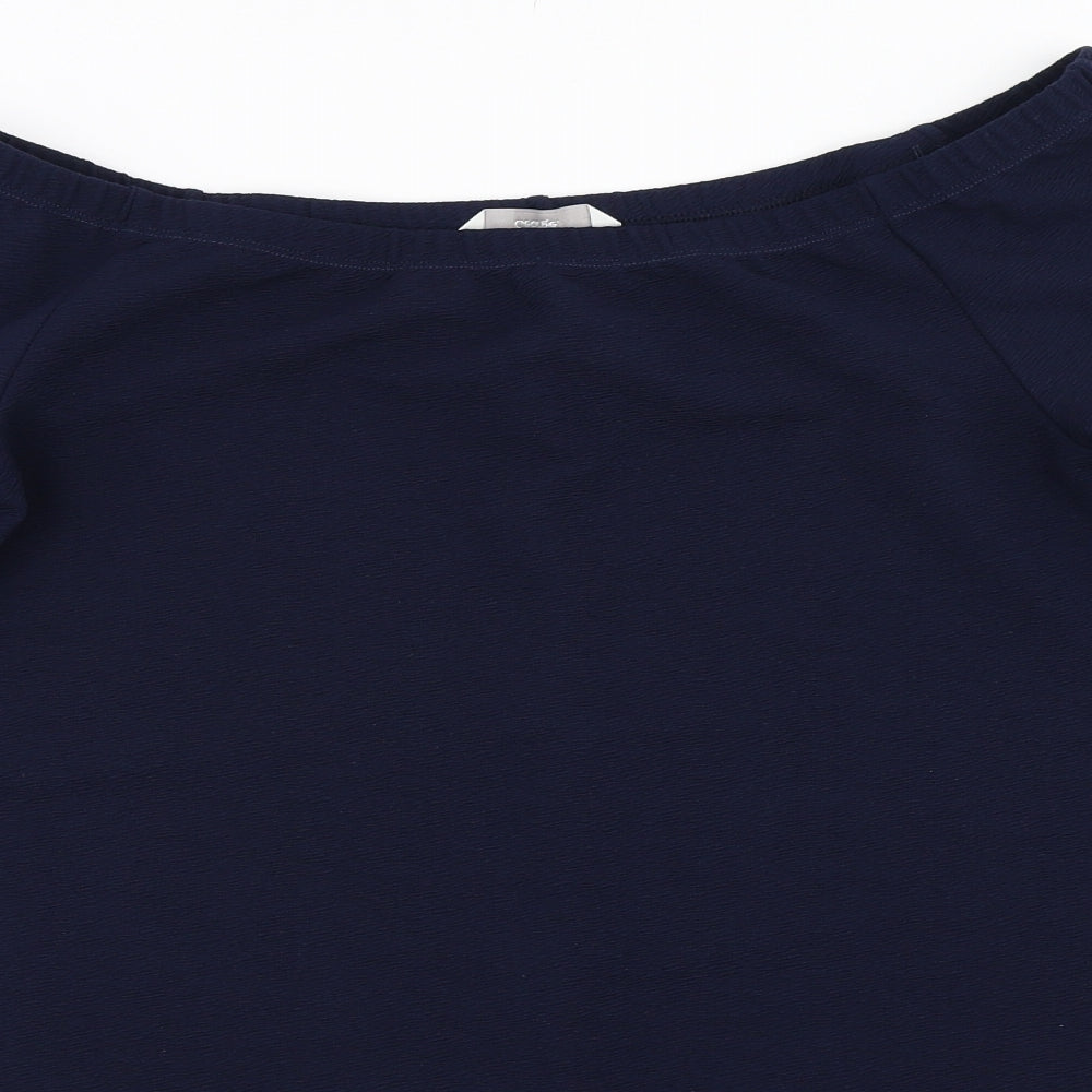 George Womens Blue   Basic Blouse Size 12