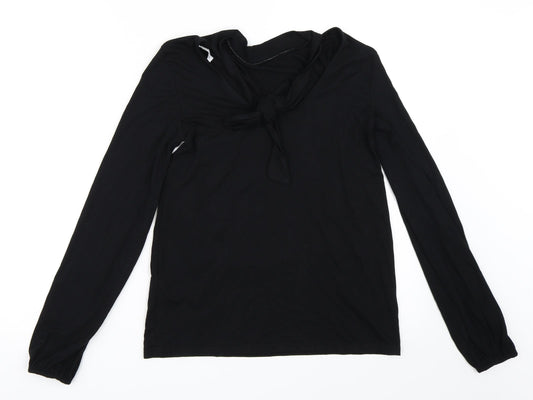 Warehouse Womens Black   Basic T-Shirt Size 8
