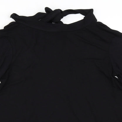 Warehouse Womens Black   Basic T-Shirt Size 8