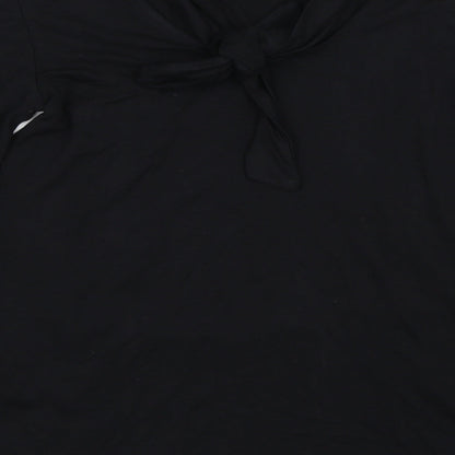Warehouse Womens Black   Basic T-Shirt Size 8