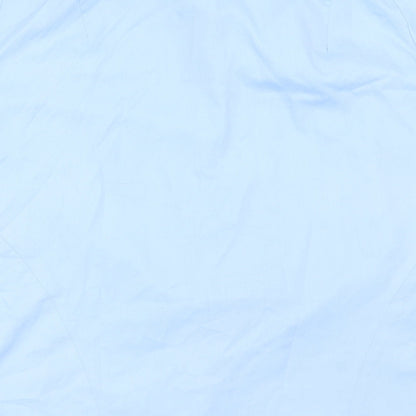Womens UK Size 10 Vortex Blue Basic Button-Up