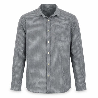 Mens UK Size M TU Grey  Button-Up Long Sleeve Casual Shirt