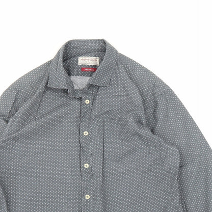 TU Mens Grey    Button-Up Size M