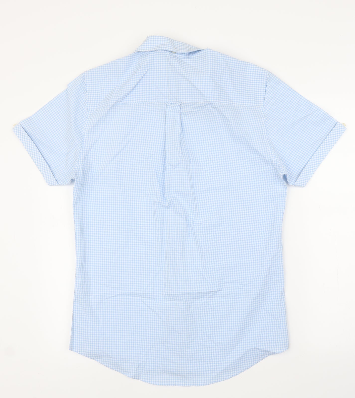 Admiral Mens Blue Check   Button-Up Size S