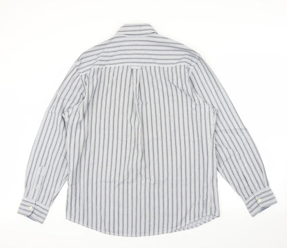 Mens UK Size M Maine New England Blue  Button-Up Long Sleeve Casual Shirt