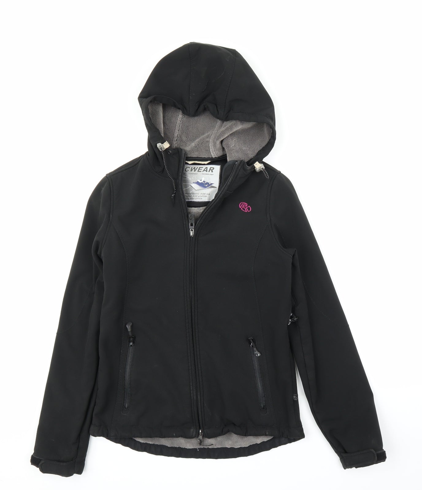 Rodeo Womens Black   Windbreaker Jacket Size 8