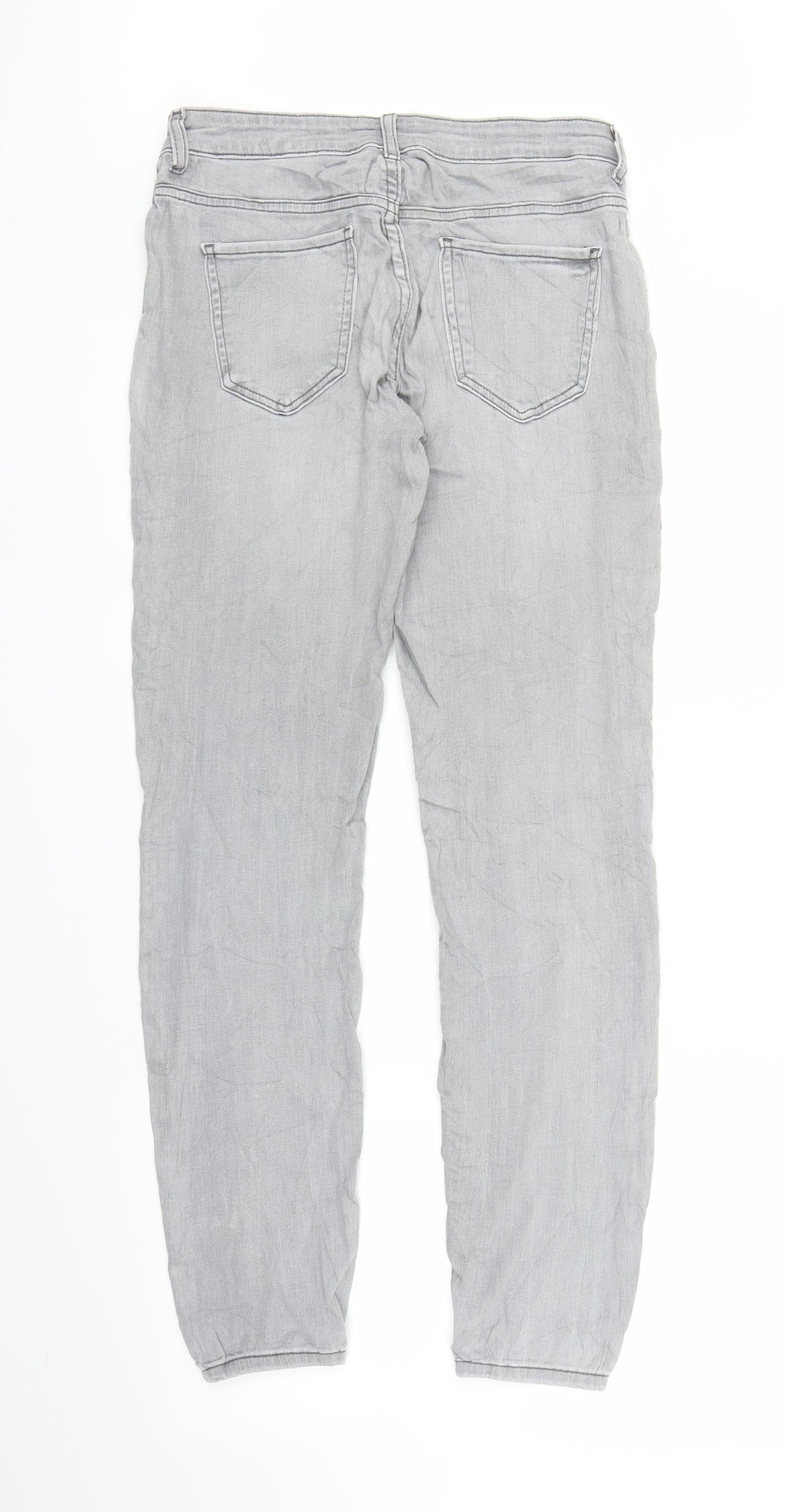 Womens UK Size M Preworn Regular Fit Jegging Grey Jeans