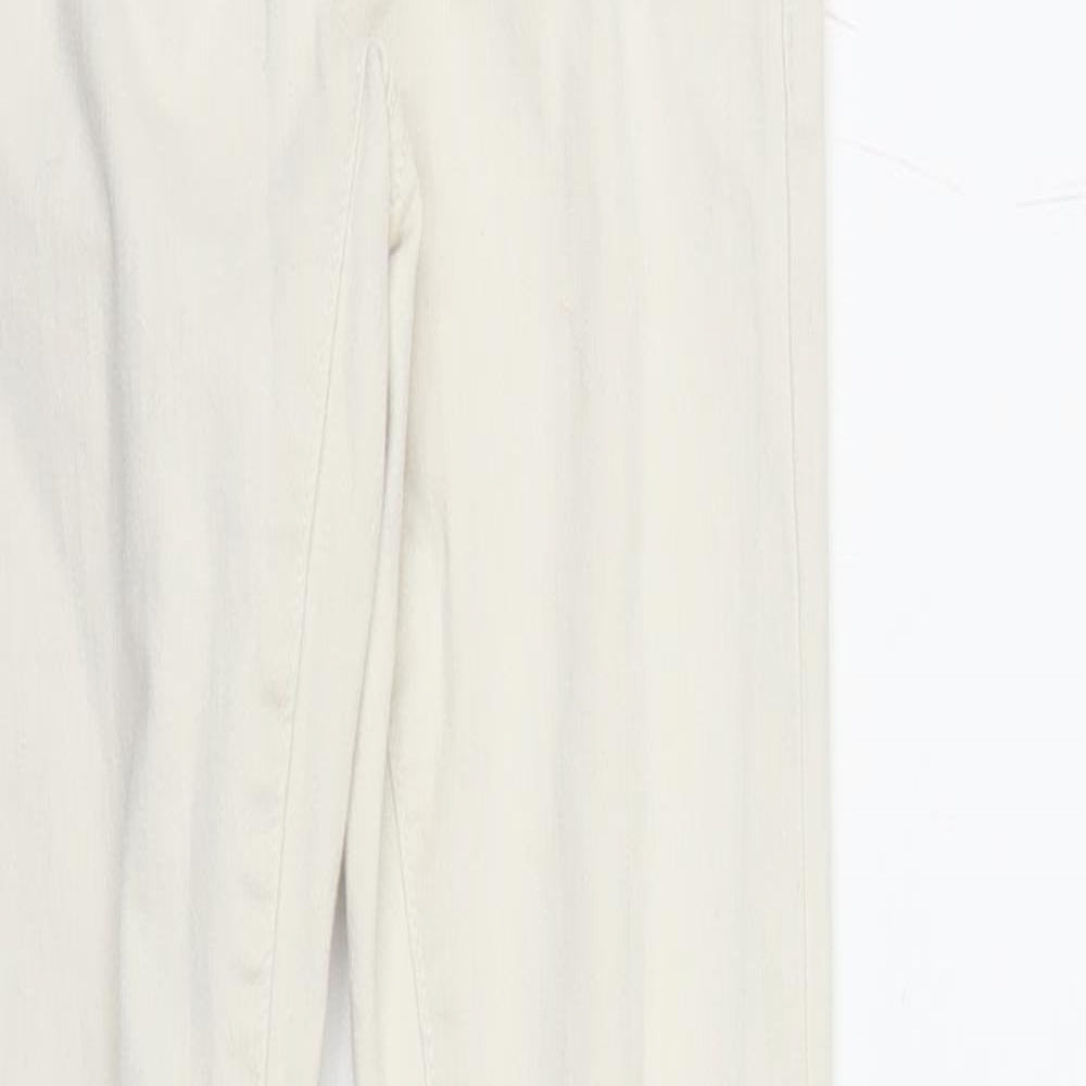 River Island Womens White  Denim Skinny Jeans Size 6 L27 in