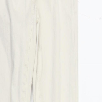 River Island Womens White  Denim Skinny Jeans Size 6 L27 in