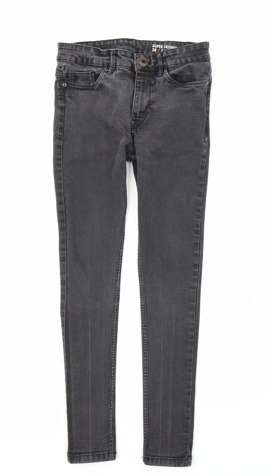 Peacocks Womens Black  Denim Skinny Jeans Size 28 in L26 in