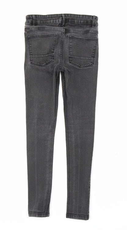 Peacocks Womens Black  Denim Skinny Jeans Size 28 in L26 in