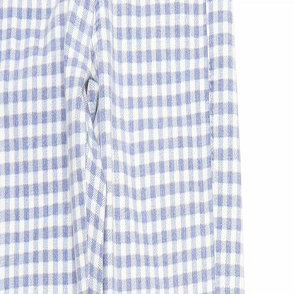 Womens UK Size 25 in Topshop Regular Fit Carrot Blue Trousers