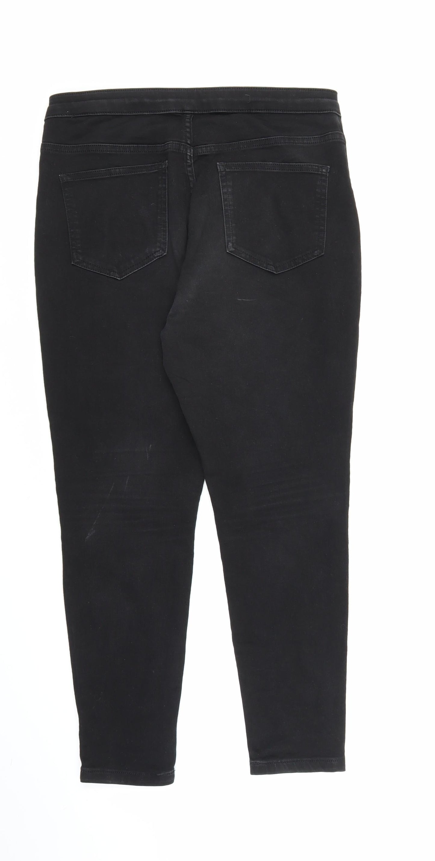 Womens UK Size 14 Preworn Regular Fit Jegging Black Jeans