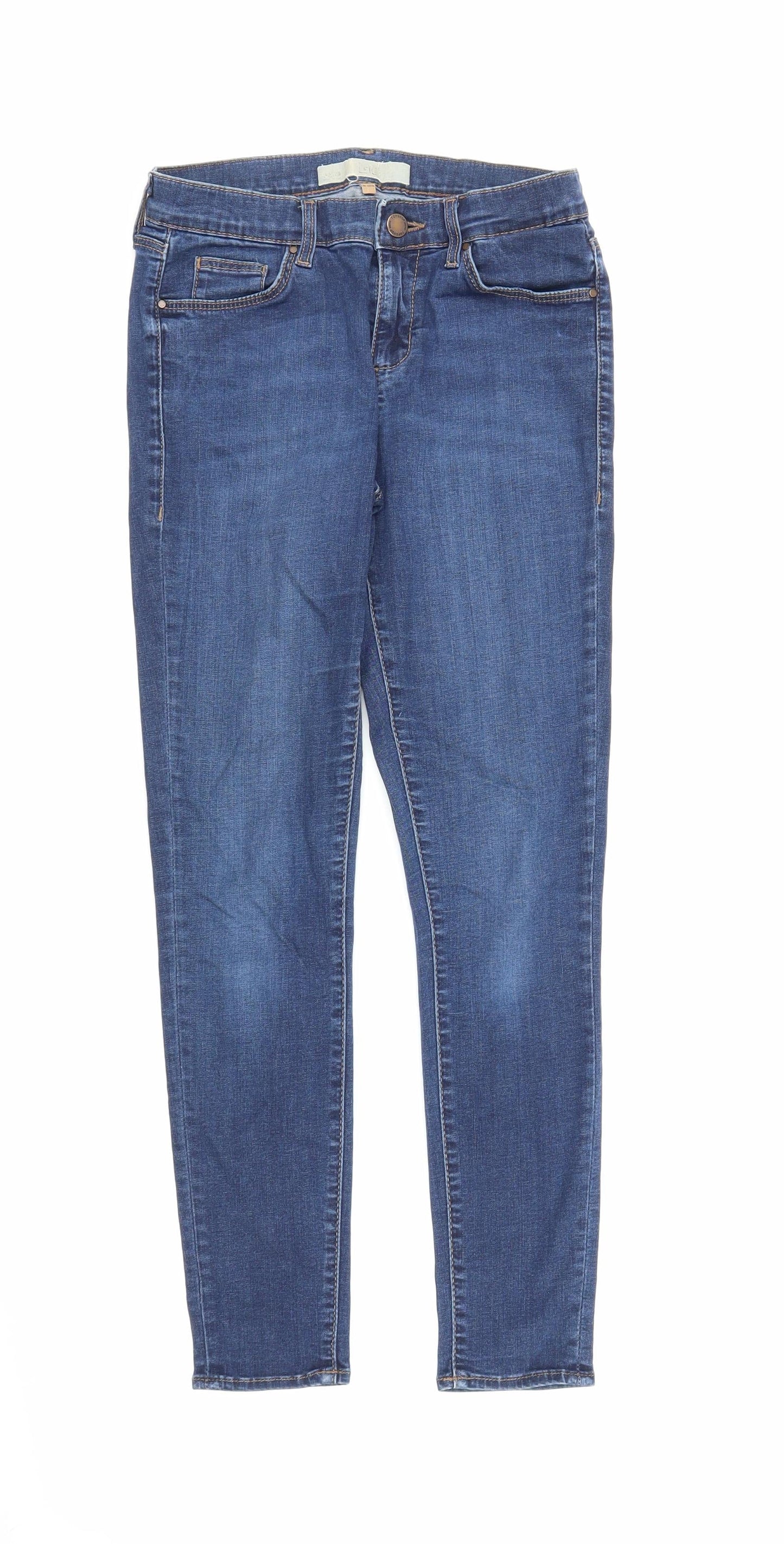 Mens UK Size 28 in Topshop Regular Fit Skinny Blue Jeans