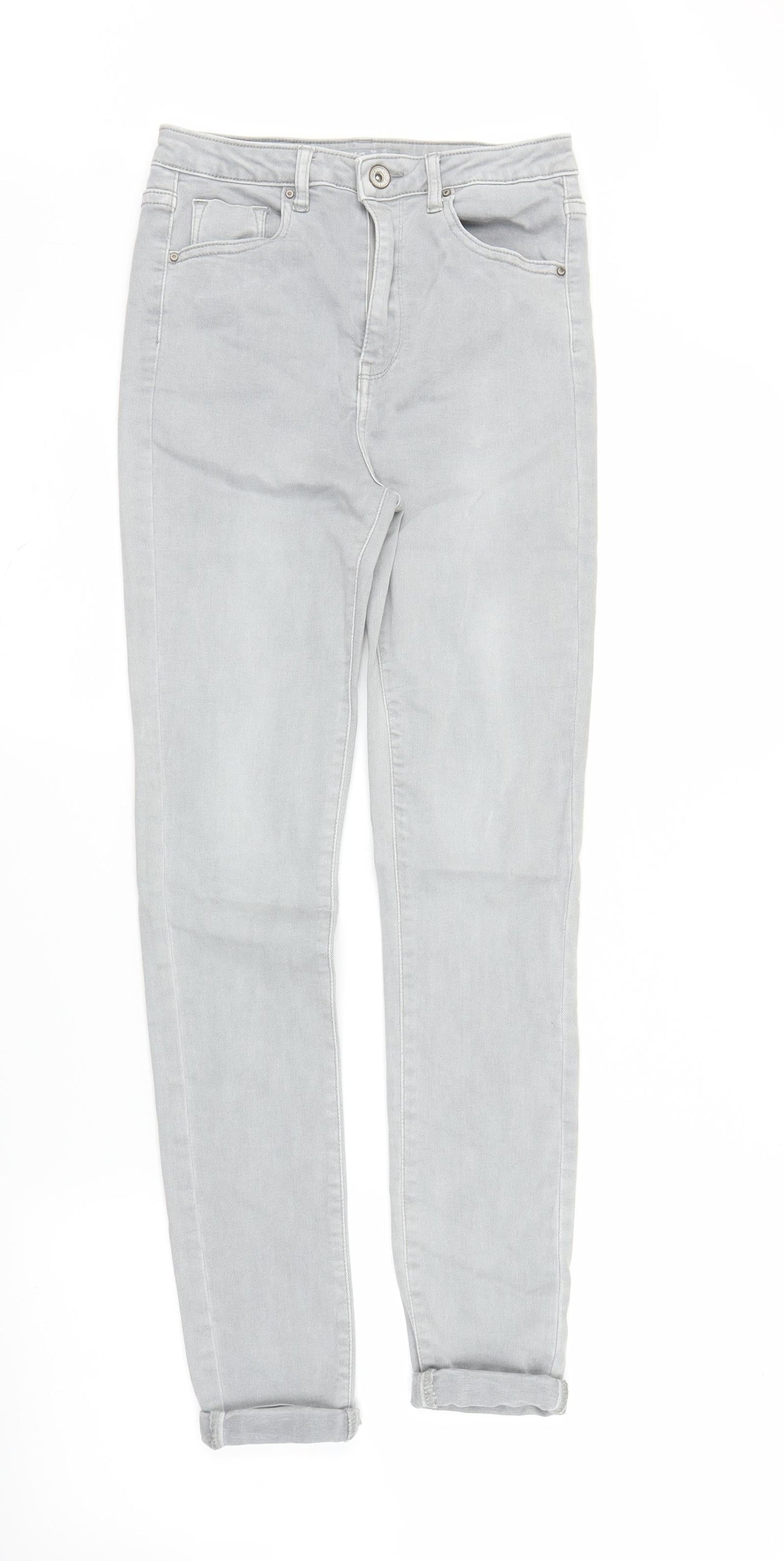 Toxik Womens Grey  Denim Skinny Jeans Size 8 L26 in