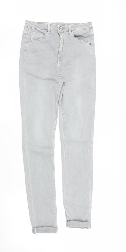Toxik Womens Grey  Denim Skinny Jeans Size 8 L26 in