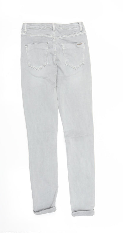 Toxik Womens Grey  Denim Skinny Jeans Size 8 L26 in