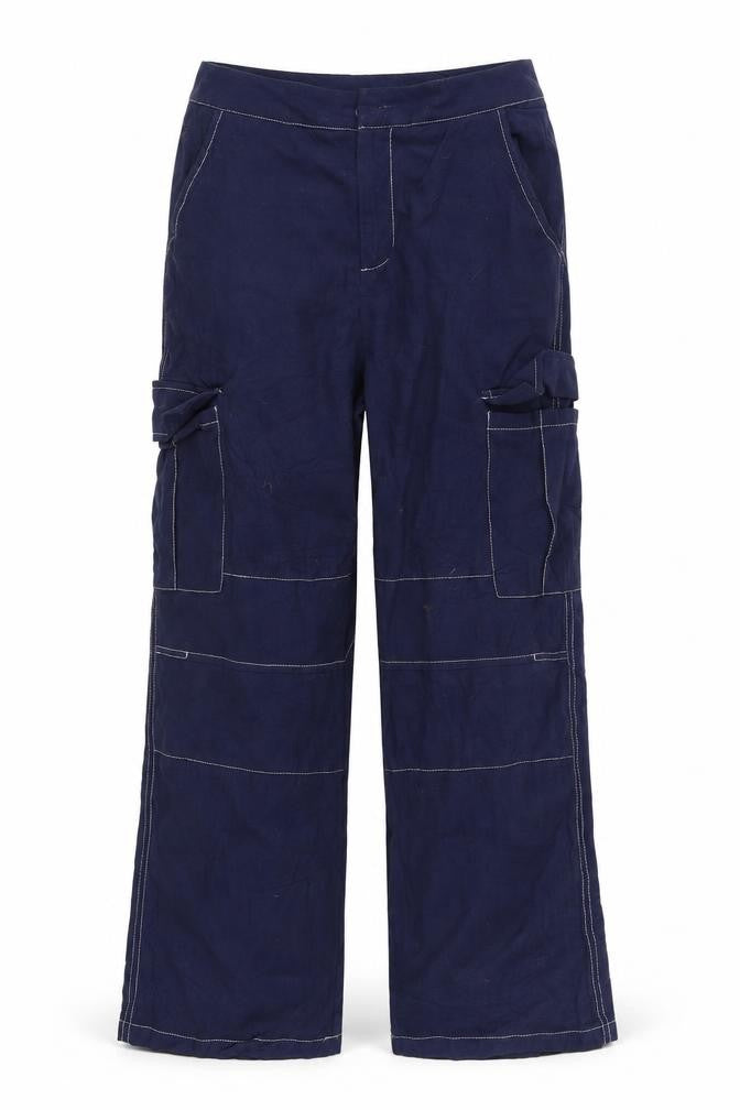 Womens UK Size S SheIn Regular Fit  Blue Trousers