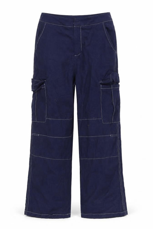 Womens UK Size S SheIn Regular Fit  Blue Trousers