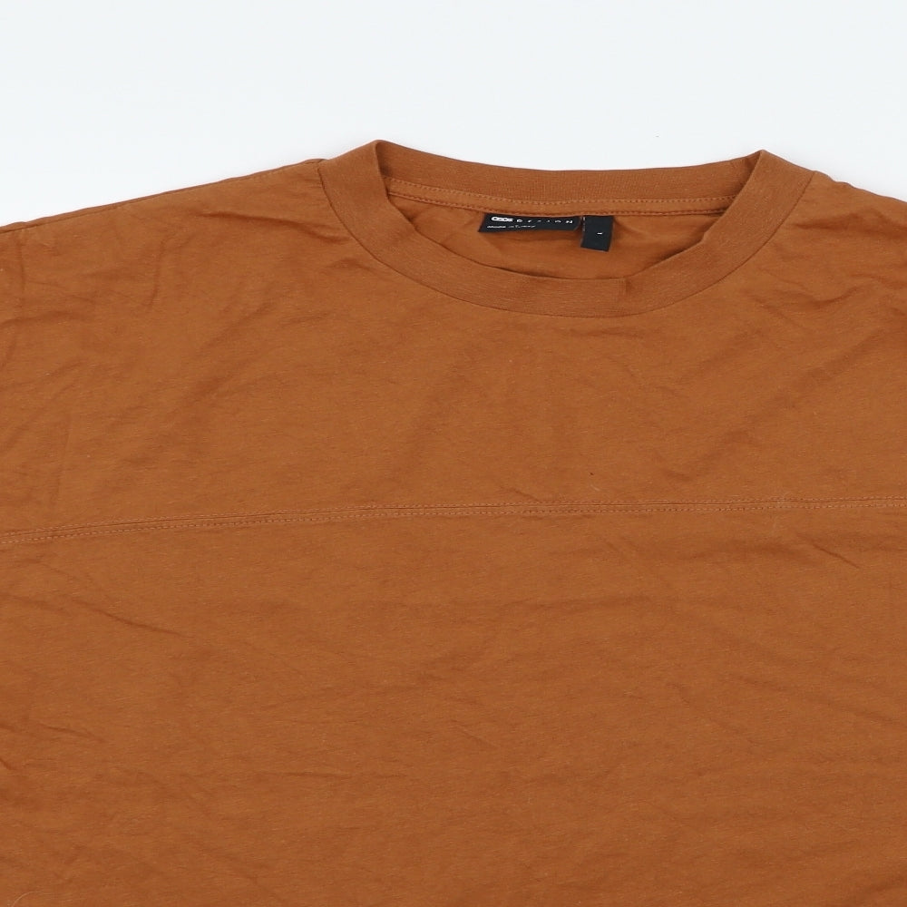 Womens UK Size L ASOS Orange Basic T-Shirt