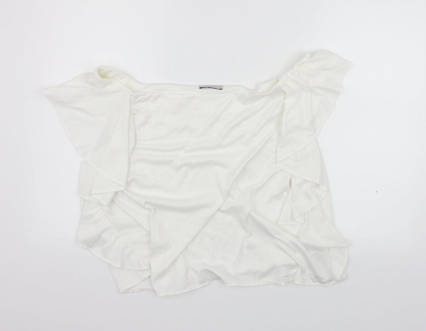 Womens UK Size 14 Marks and Spencer White Basic T-Shirt