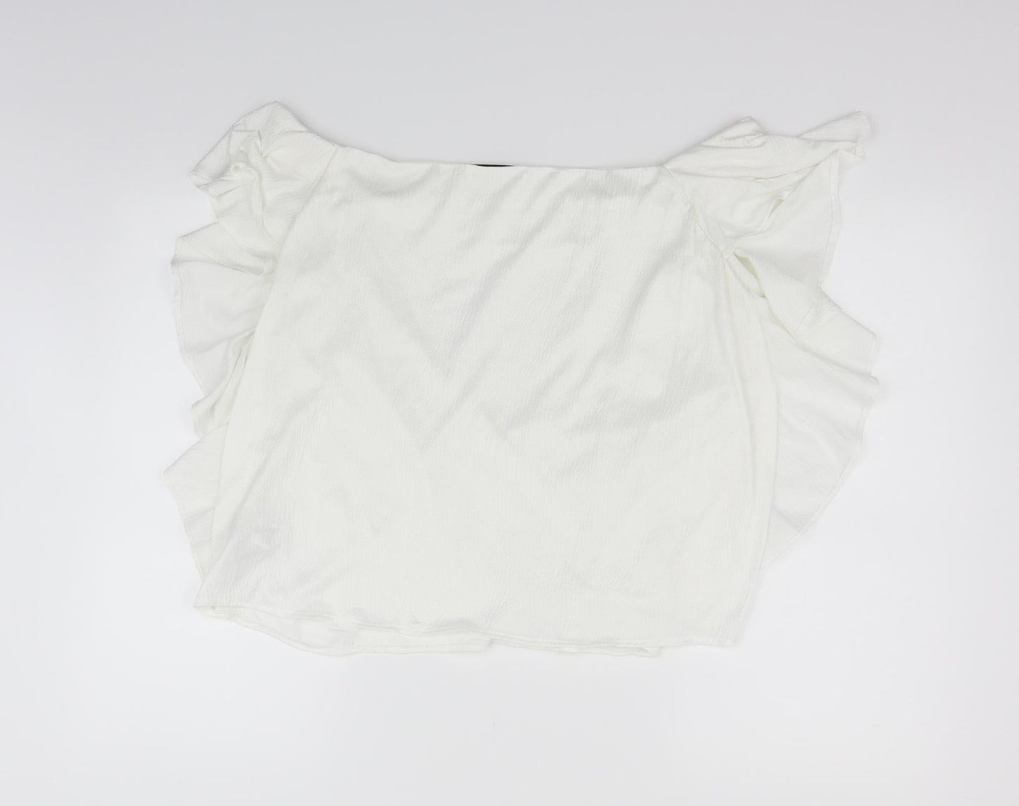 Womens UK Size 14 Marks and Spencer White Basic T-Shirt