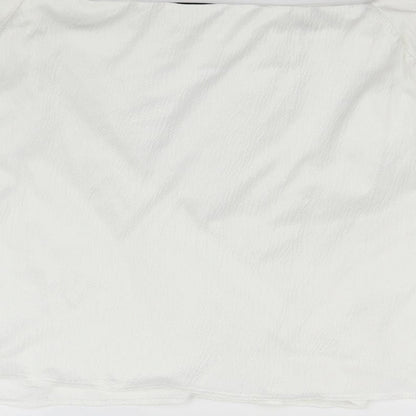 Womens UK Size 14 Marks and Spencer White Basic T-Shirt