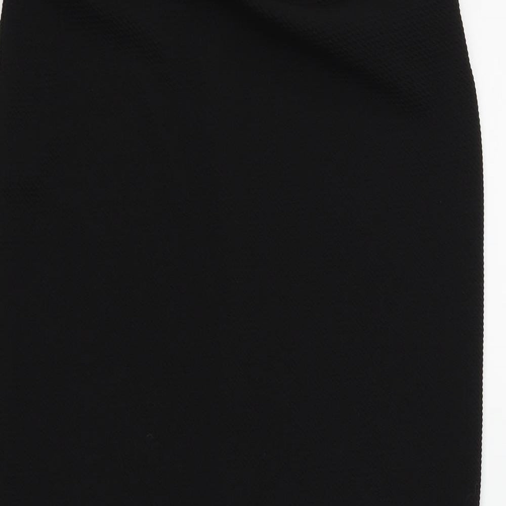 Papaya Womens Black   Flare Skirt Size 8