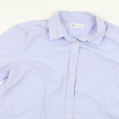 Mens UK Size M Gap Blue  Button-Up Long Sleeve Casual Shirt