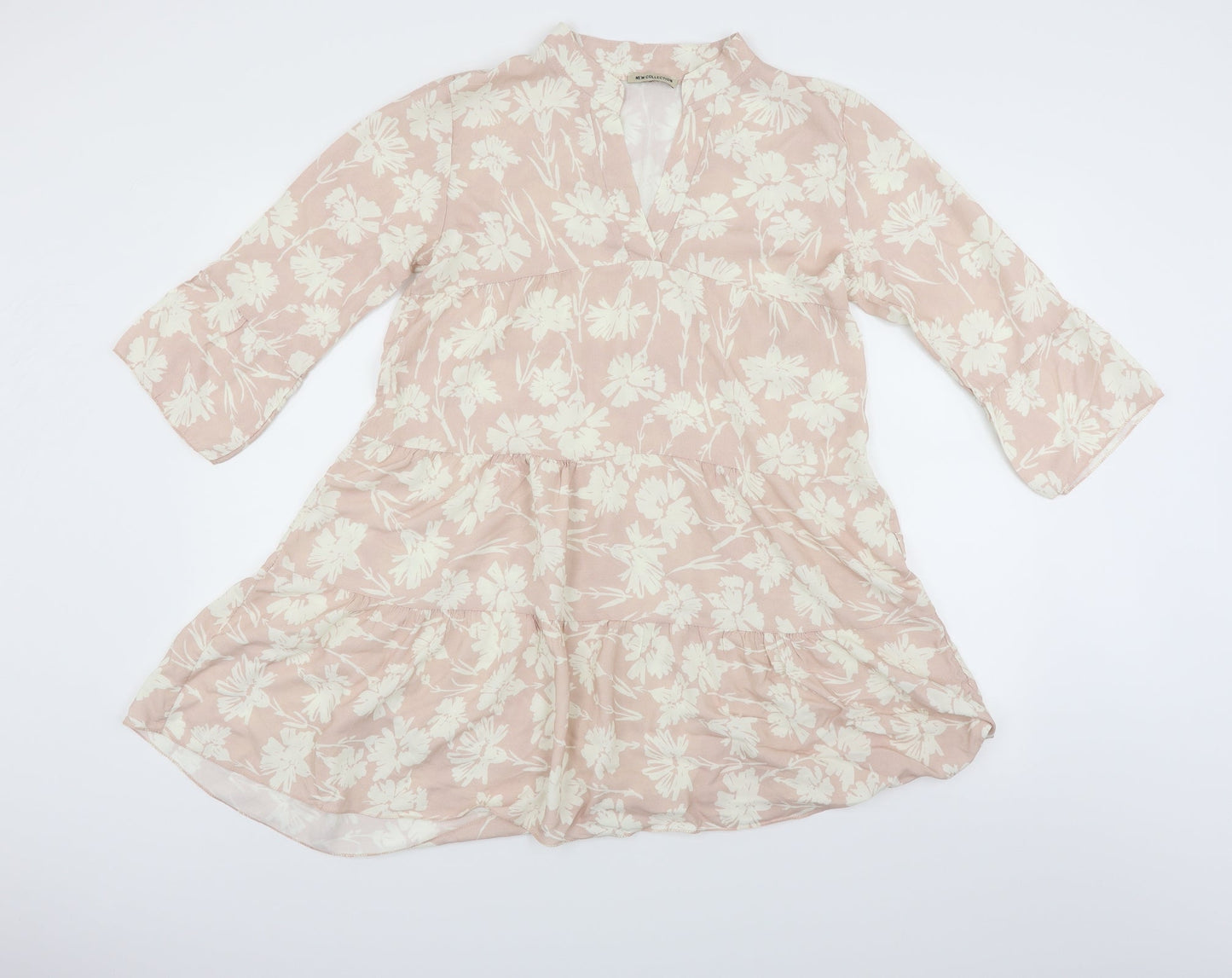 Passiona Womens Beige Geometric  Fit & Flare  Size 12