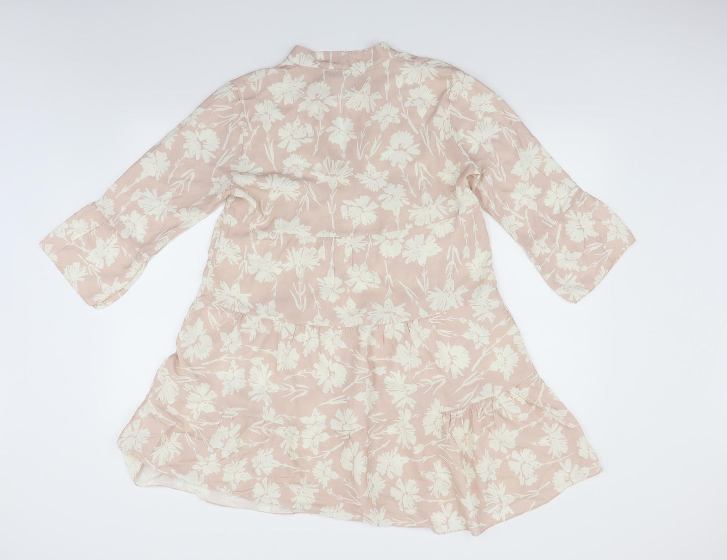Passiona Womens Beige Geometric  Fit & Flare  Size 12