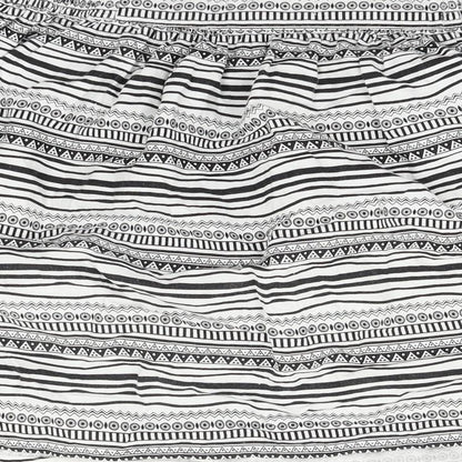 Atmosphere Womens Silver Geometric  Flare Skirt Size 8