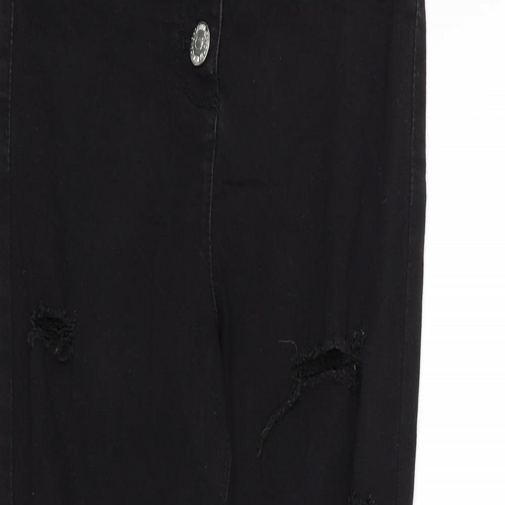 Candy Womens Black   Trousers  Size 12 L24 in