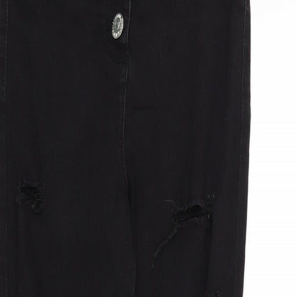 Candy Womens Black   Trousers  Size 12 L24 in