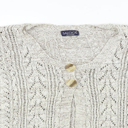 Saloos Womens Beige   Cardigan Jumper Size L
