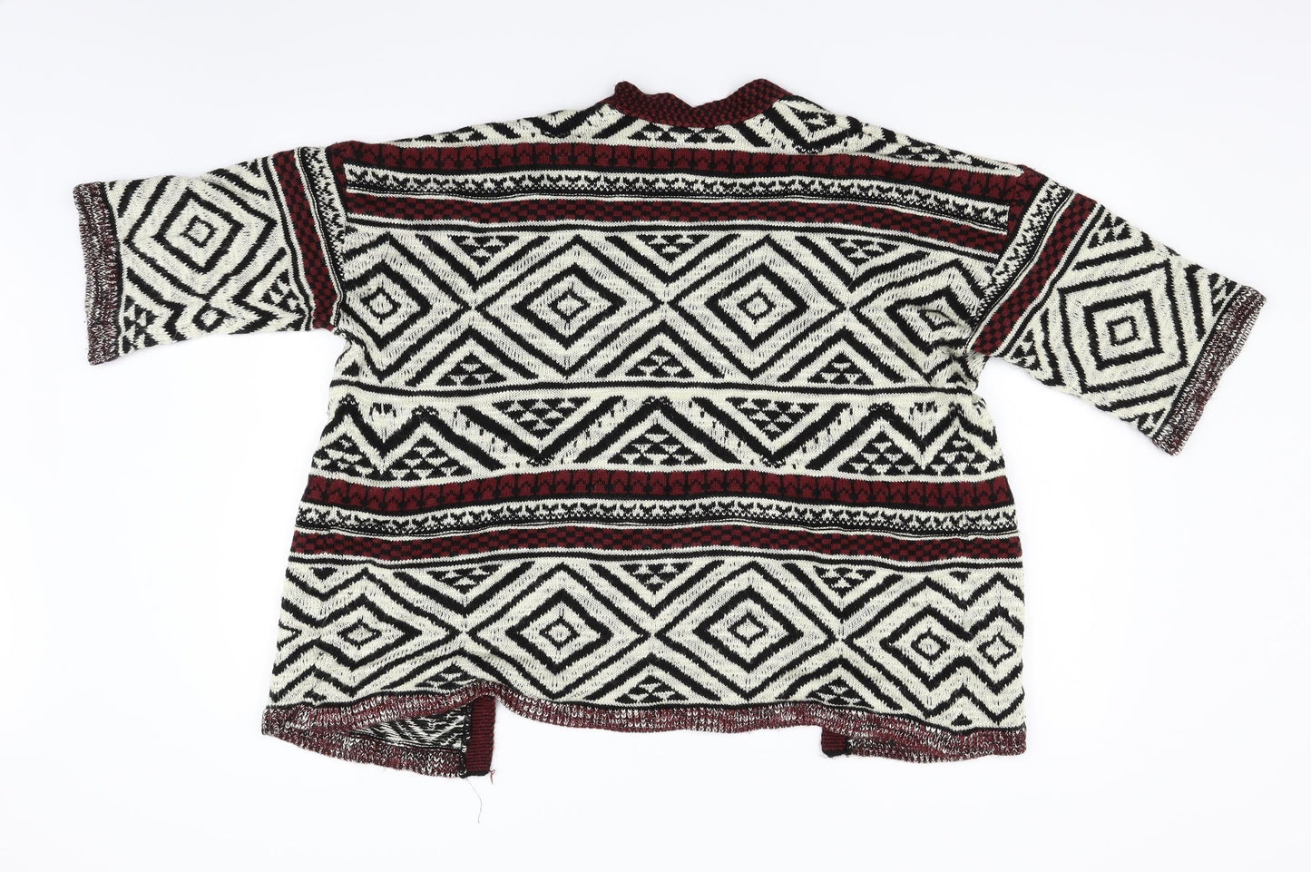New Look Girls Beige Geometric  Cardigan Jumper Size 14 Years