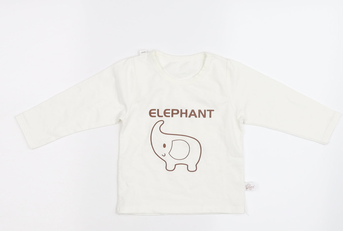 Botai Boys Ivory Animal Print  Pullover T-Shirt One Size  - Elephant