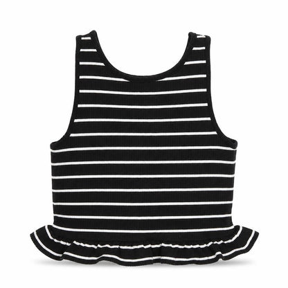 New Look Womens Black Striped  Camisole Blouse Size 8