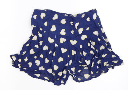 Therapy Womens Blue Polka Dot  Hot Pants Shorts Size 8