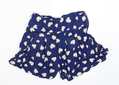 Therapy Womens Blue Polka Dot  Hot Pants Shorts Size 8