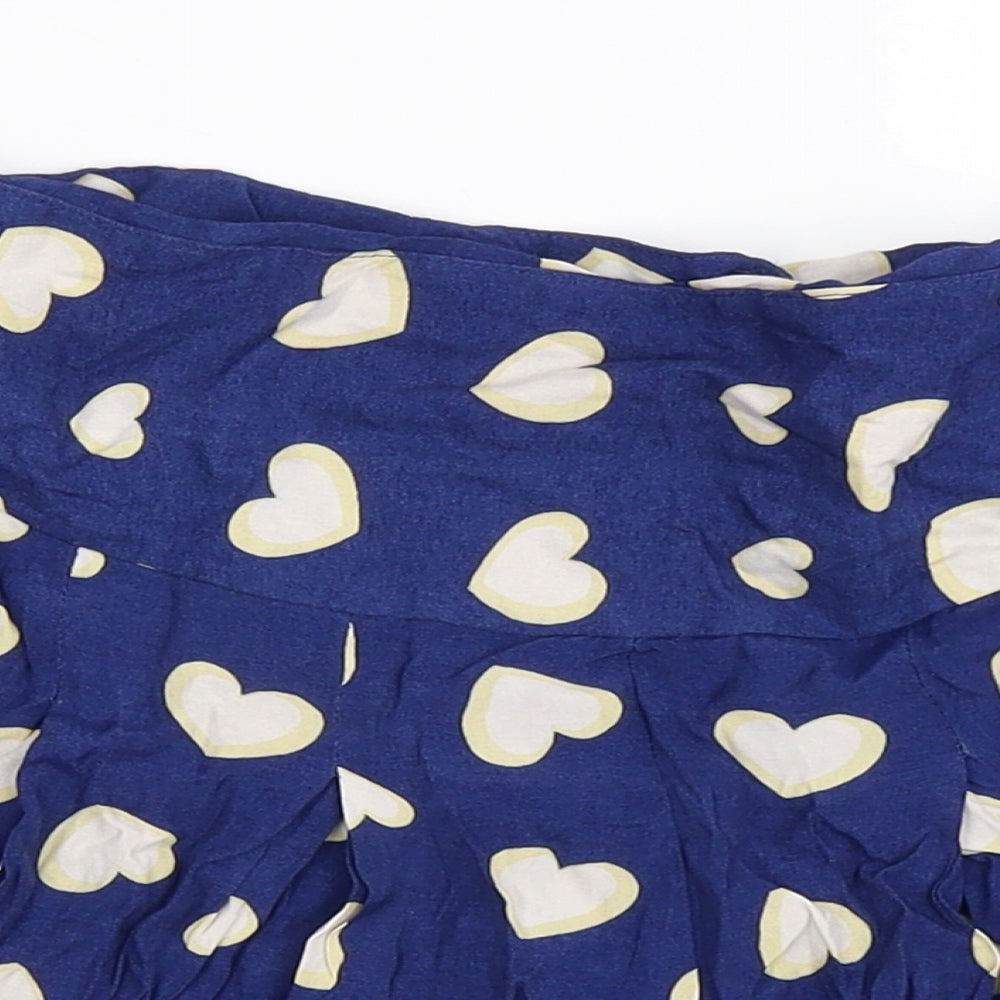 Therapy Womens Blue Polka Dot  Hot Pants Shorts Size 8