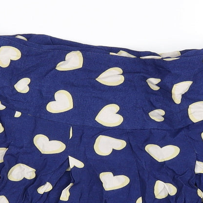 Therapy Womens Blue Polka Dot  Hot Pants Shorts Size 8