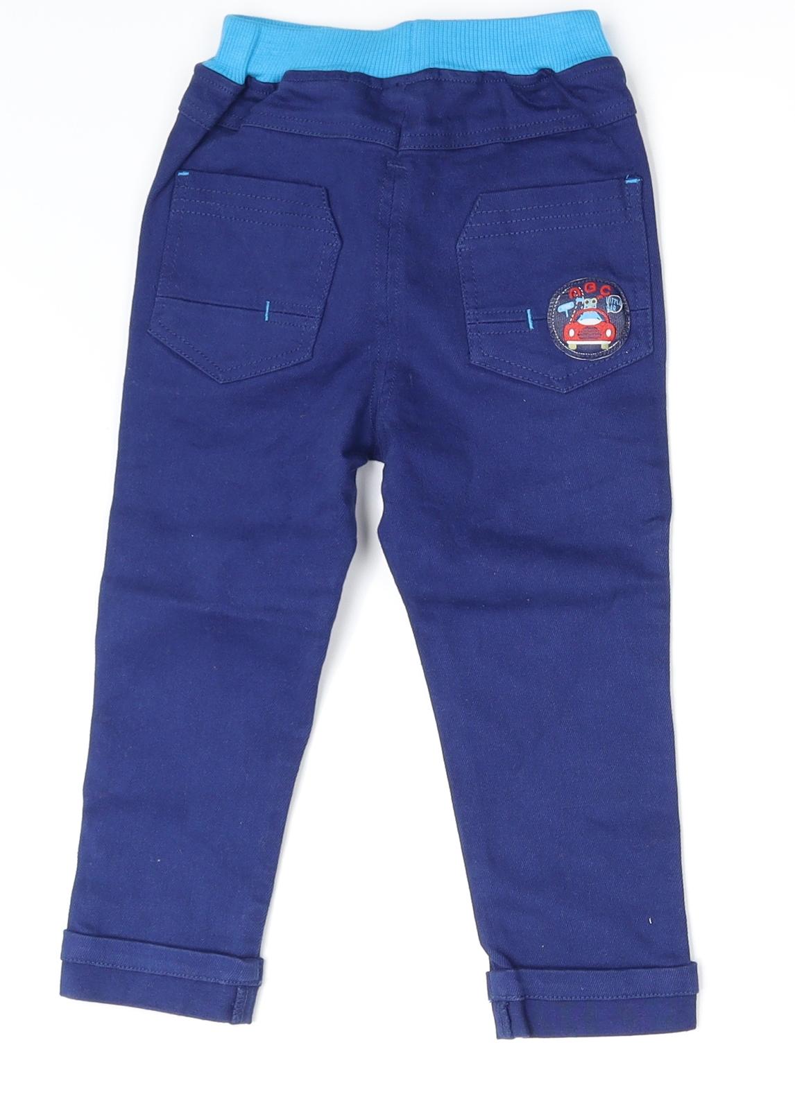 ABC  Boys Blue  Denim Cargo Jeans Size 12-18 Months  - Waist- 17in, Length- 21in