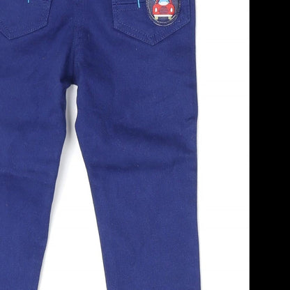 ABC  Boys Blue  Denim Cargo Jeans Size 12-18 Months  - Waist- 17in, Length- 21in