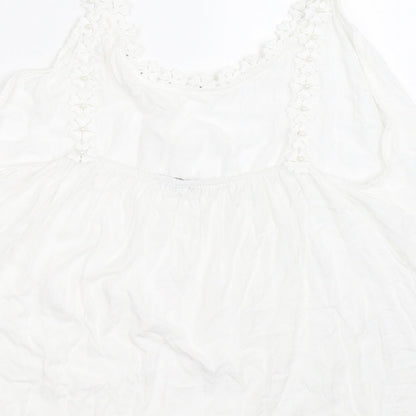 Preworn Womens White   Camisole Blouse Size L