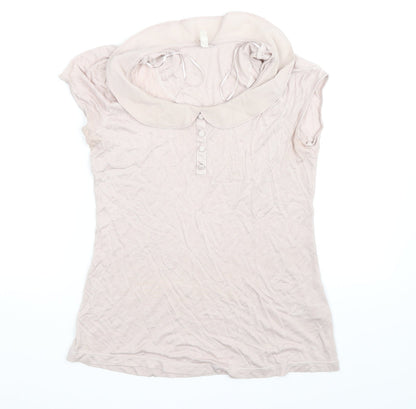 Womens UK Size 12 NEXT Pink Basic T-Shirt