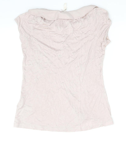 Womens UK Size 12 NEXT Pink Basic T-Shirt